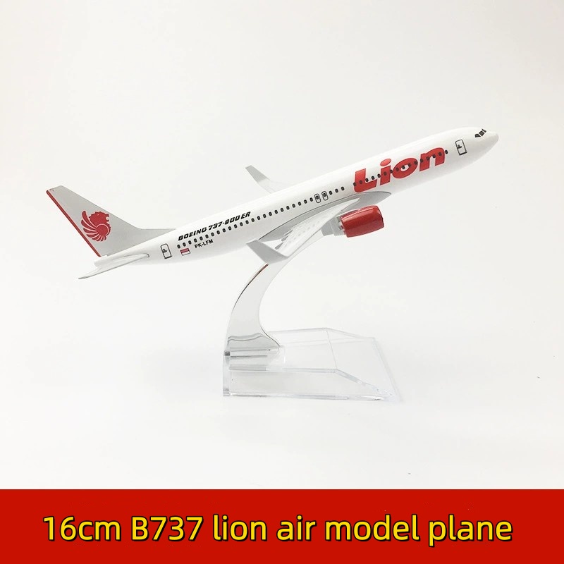 Kids Toys Idea - نموذج طائرة ليون إير B737 معدني