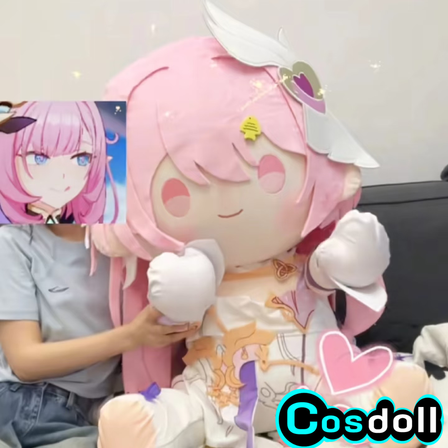 80 سنتيمتر هونكاي تأثير 3 إليس - مراجعة Soft Plush Doll وسعره