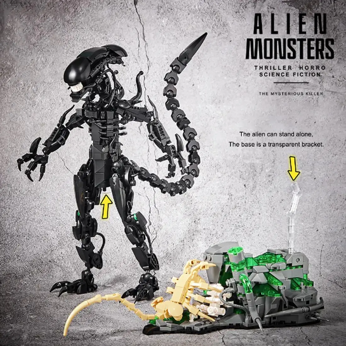 MOC 7048 الوحوش الغريبة اللبنا - مراجعة Xenomorph Kids Toys وسعره